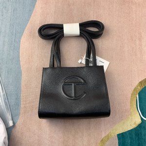 Telfar Mini (Small) Black Shopping Bag Brand New